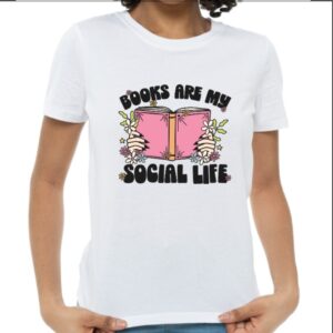 Блуза по кратки ракави - Books Are My Social Life