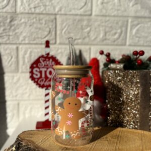 Стаклена чаша- Gingerbread