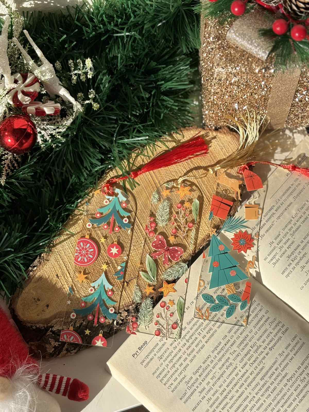 Плексиглас бележници со новогодишен дизајн-Christmas