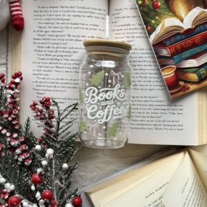 Стаклена чаша- Books & Coffee