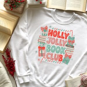 Блузон-Holly jolly book club